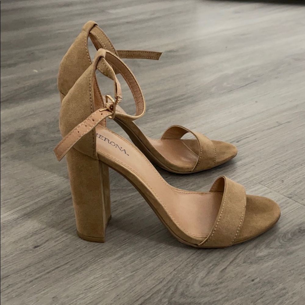 Merona Open Toe Heels Nude